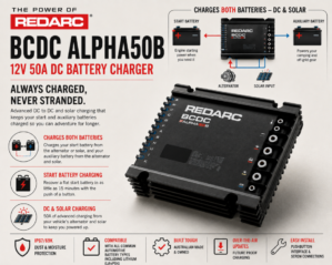 Redarc BCDC Alpha 50A DC Battery Charger