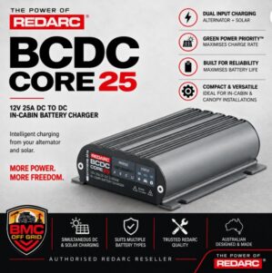 REDARC BCDC Core25 12V 25A in-cabin DC battery charger