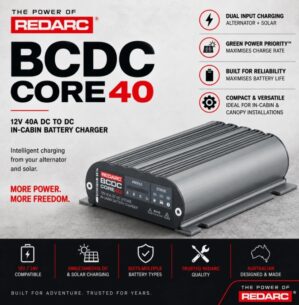 REDARC BCDC Core40 12V 40A in-cabin DC battery charger